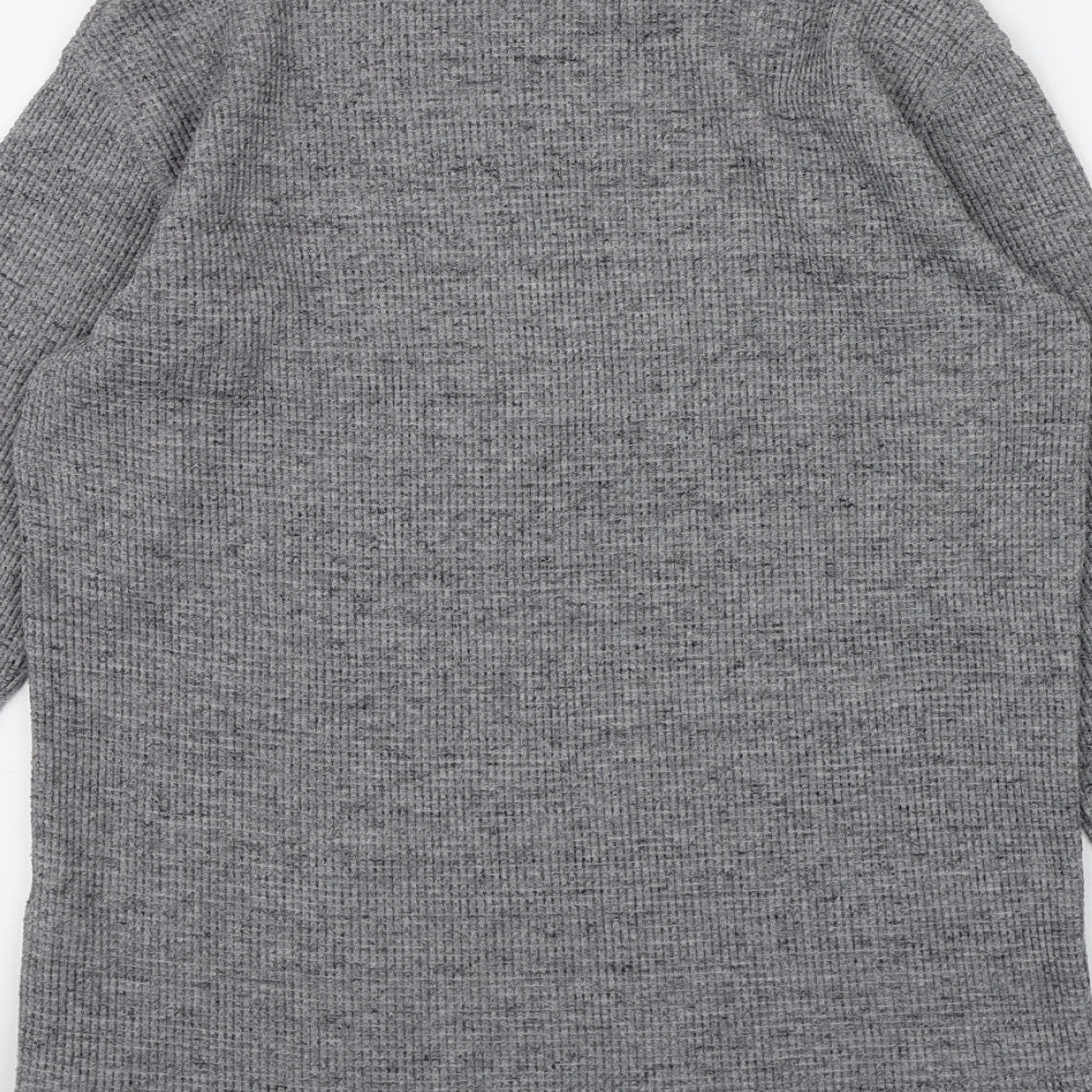 Primark Mens Grey Knit Pullover Jumper Size S