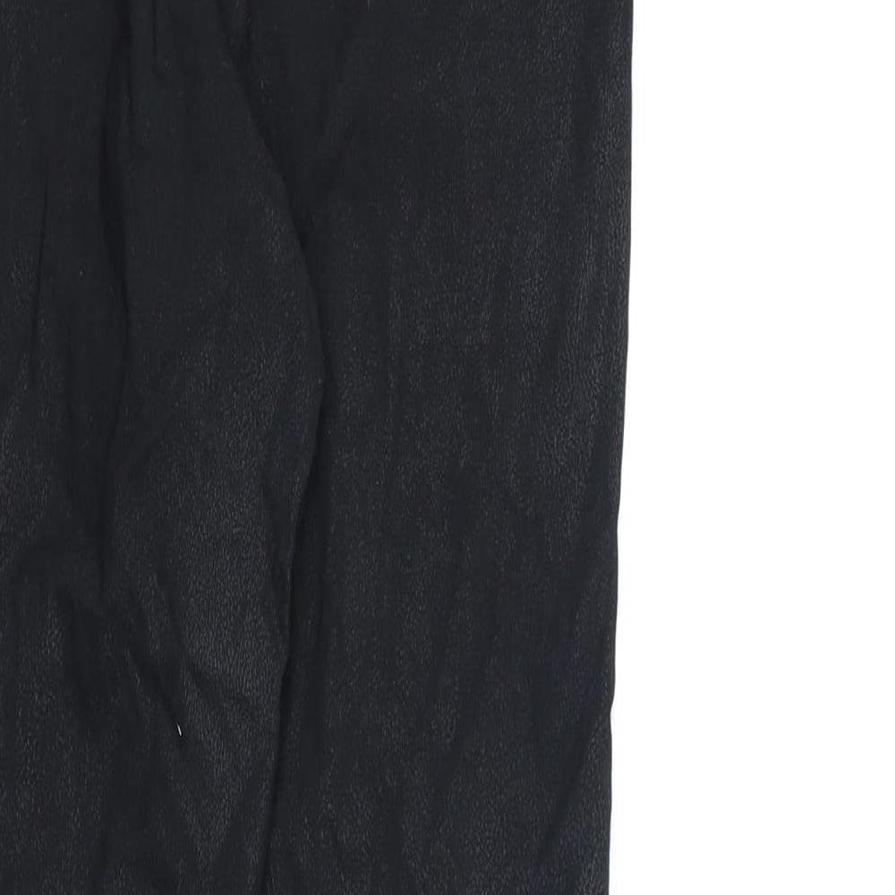 Papaya Womens Black Pedal Pusher Leggings Size 8 L28 in