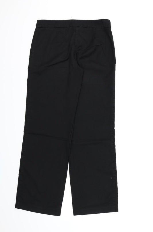 NEXT Womens Black Rayon Dress Pants Trousers Size 8 L29 in