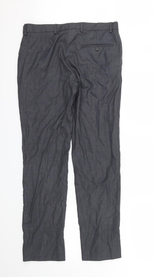Preworn Mens Grey Trousers Size 32 in L29 in