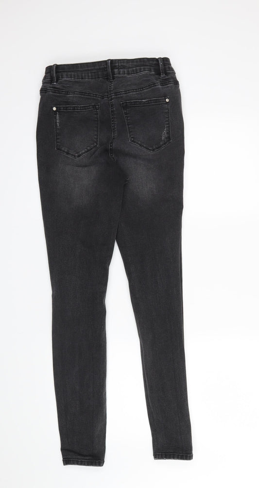 Denim Womens Black Skinny Jeans Size 12 L29 in