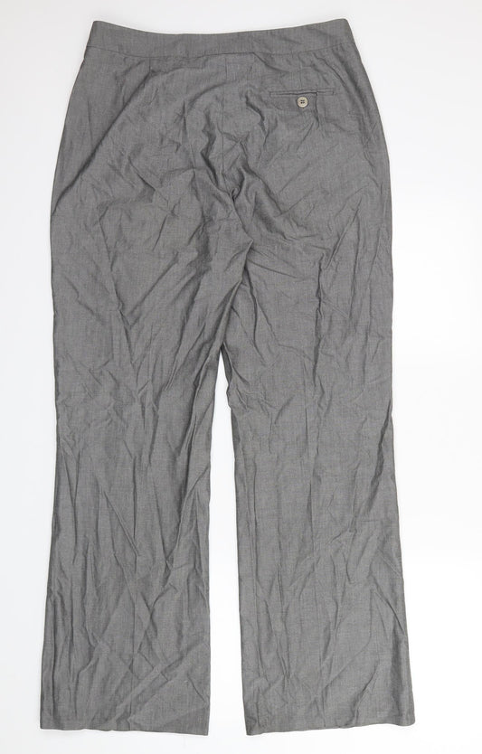 Artigiano Womens Grey Trousers Size 14 L31 in