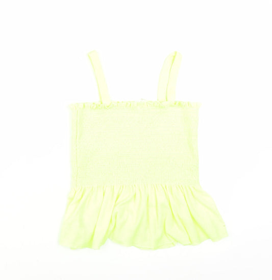Zara Girls Yellow Basic Blouse Size 13-14 Years