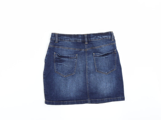 NEXT Girls Blue Denim A-Line Skirt Size 10 Years