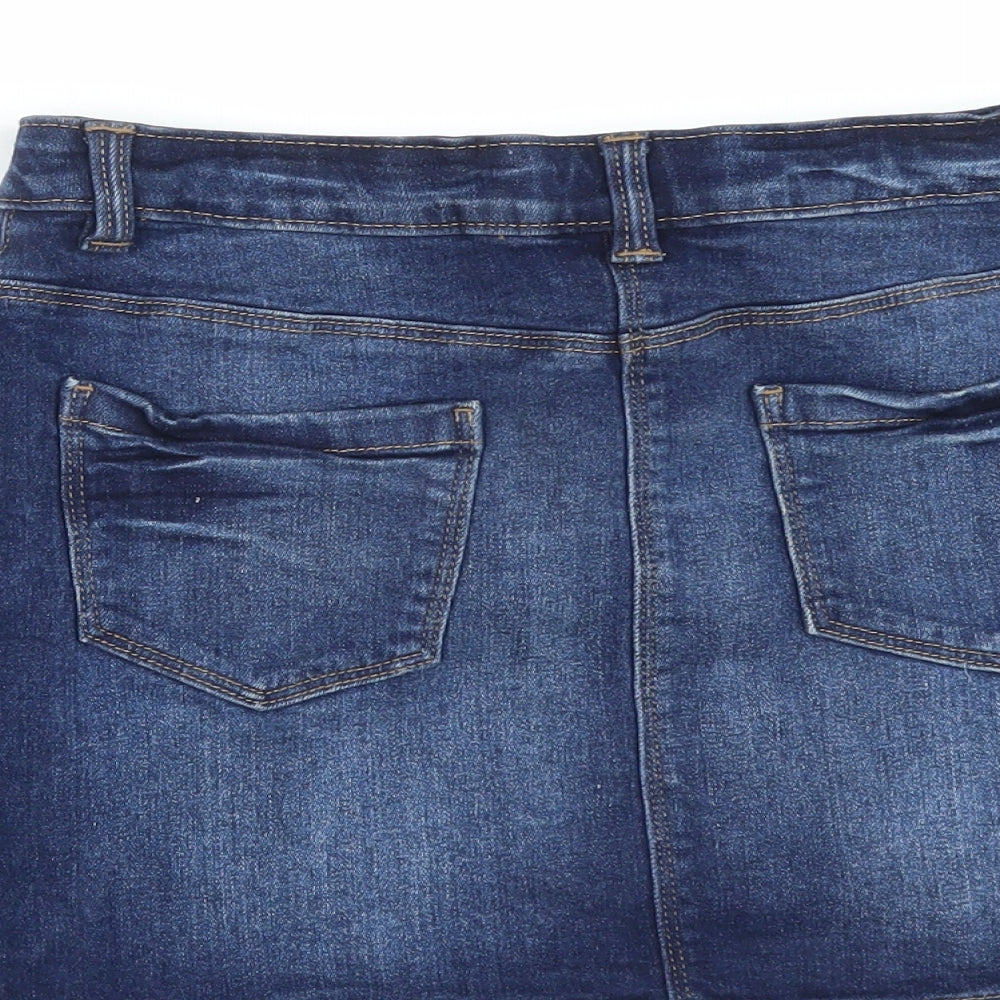 NEXT Girls Blue Denim A-Line Skirt Size 10 Years