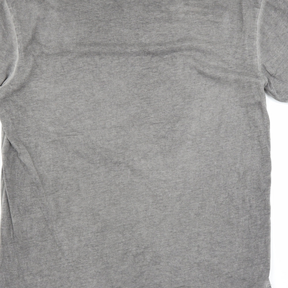 Indigo Mens Grey T-Shirt Size S - brixton