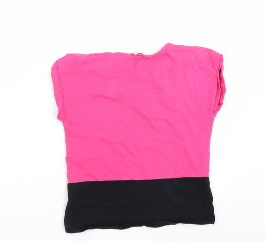 George Girls Pink Basic T-Shirt Size 7-8 Years - this girl can do anything