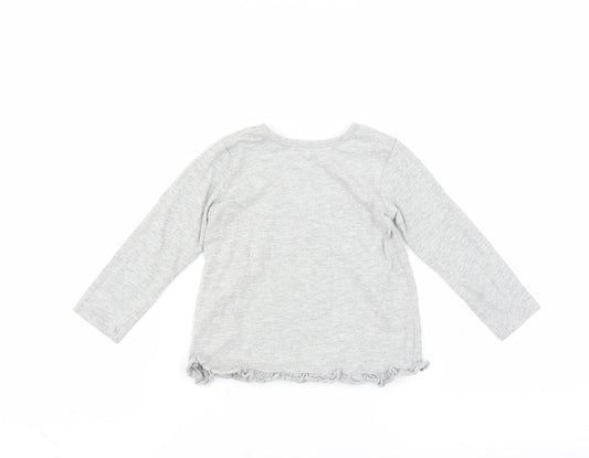George Girls Grey Basic T-Shirt Size 18-24 Months - i love nanna