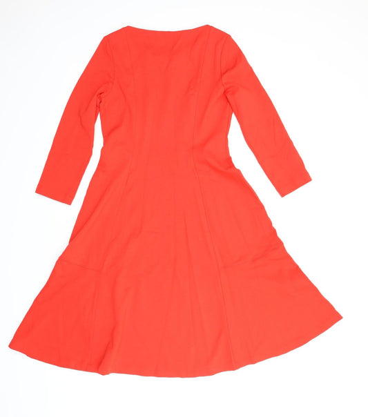 Lands' End Womens Red A-Line Size S