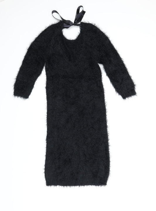 Love Pink Boutique Womens Black Jumper Dress Size S