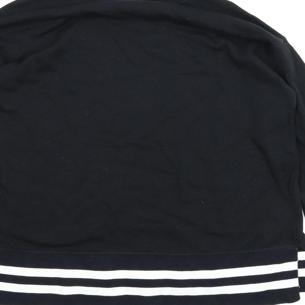 H&M Womens Black Striped Pullover Jumper Size S