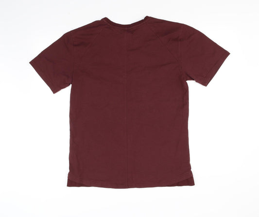 MANIRE DE VOIR Womens Purple Basic T-Shirt Size M