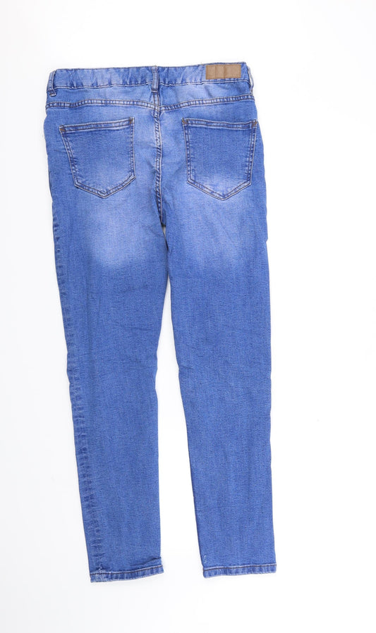 deniem & co Womens Blue Straight Jeans Size M L30 in