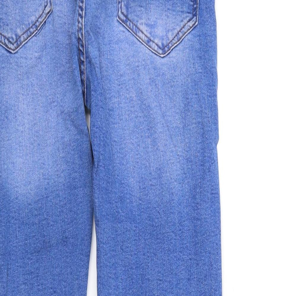 deniem & co Womens Blue Straight Jeans Size M L30 in
