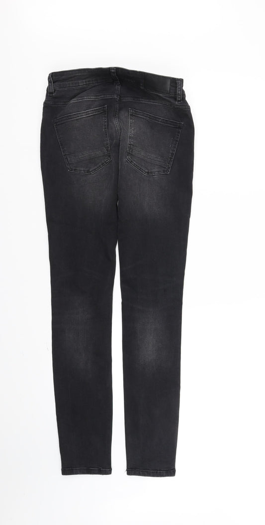 Primark Womens Black Straight Jeans Size M L32 in
