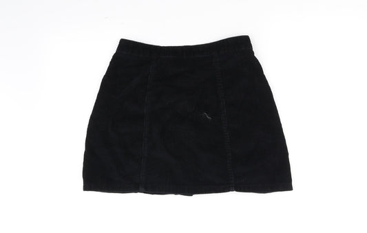 deniem & co Womens Black Flare Skirt Size 10