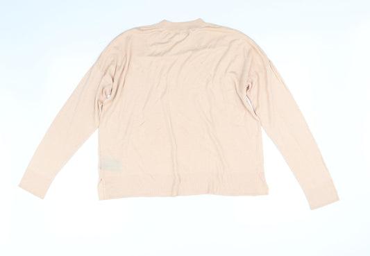 H&M Womens Pink Pullover Jumper Size S