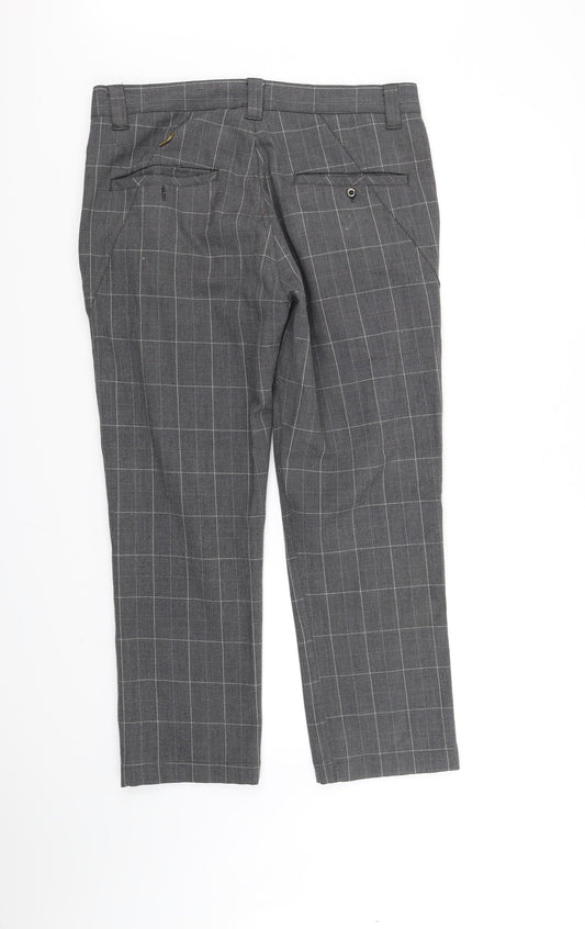Element Womens Grey Check Trousers Size 34 in L27 in