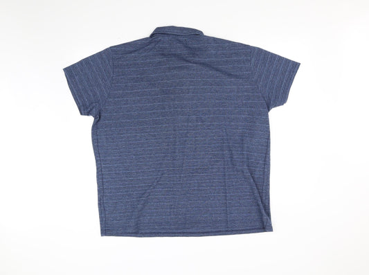 Acw85 Mens Blue Polo Size 2XL