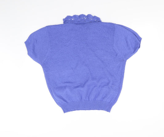 House of Fraser Womens Blue Pullover Jumper Size L
