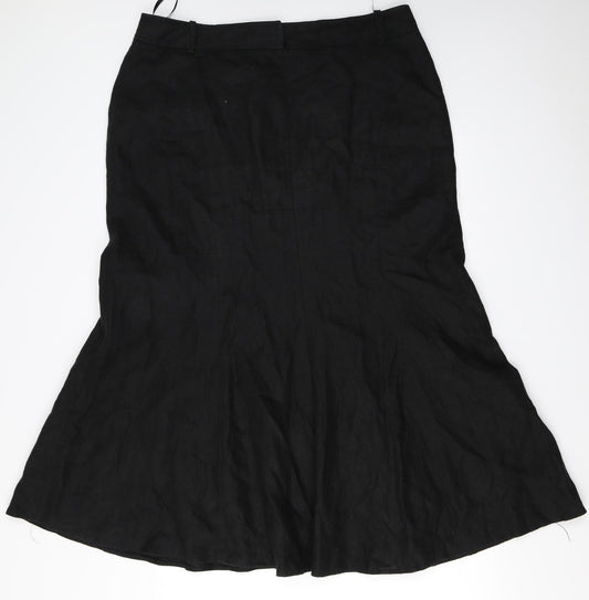 NEXT Womens Black A-Line Skirt Size 10