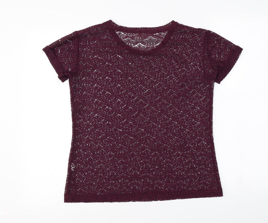 River Island Womens Purple Basic T-Shirt Size 6