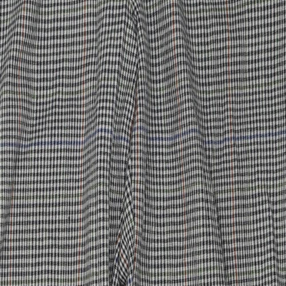 Massimo Fabbro Womens Beige Check Trousers Size 14 L25 in