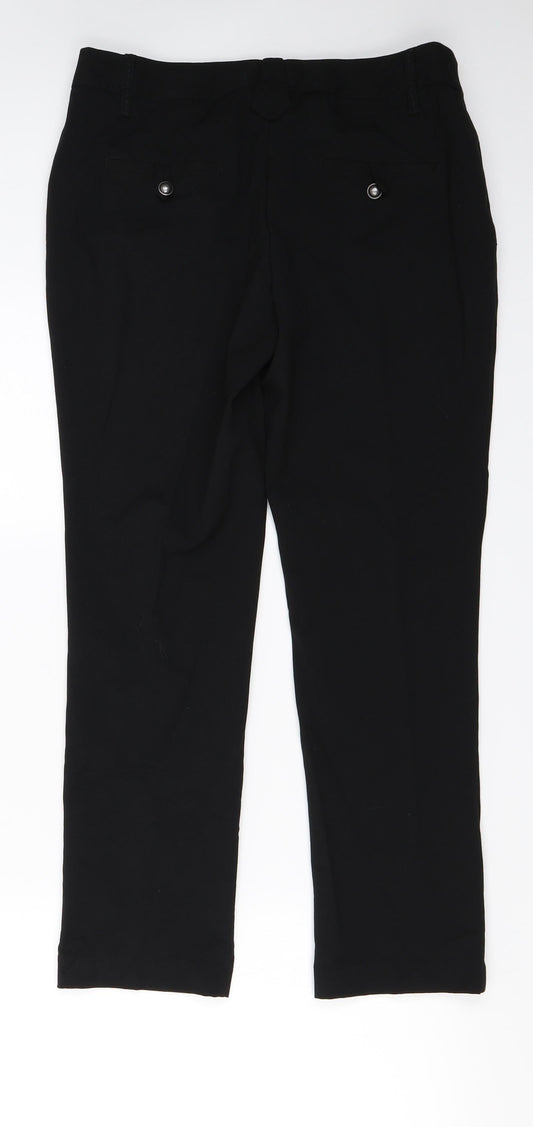 NEXT Womens Black Trousers Size 10 L23 in