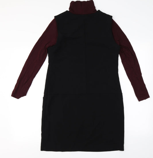 Peacocks Womens Black A-Line Size 8