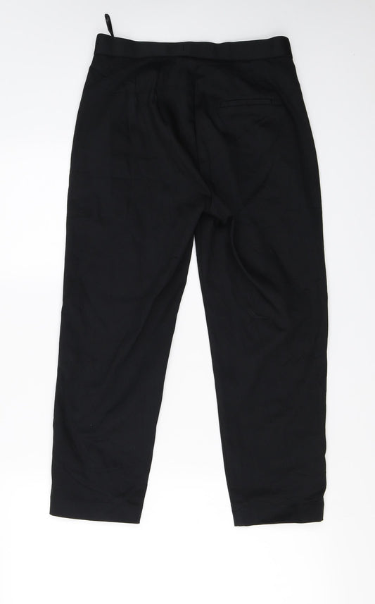 Marks and Spencer Womens Black Trousers Size 10 L20 in