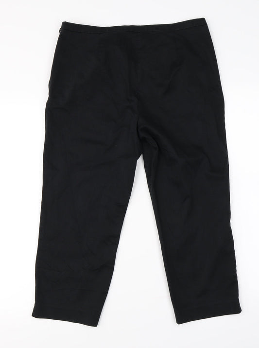 Marks and Spencer Womens Black Trousers Size 12 L20 in