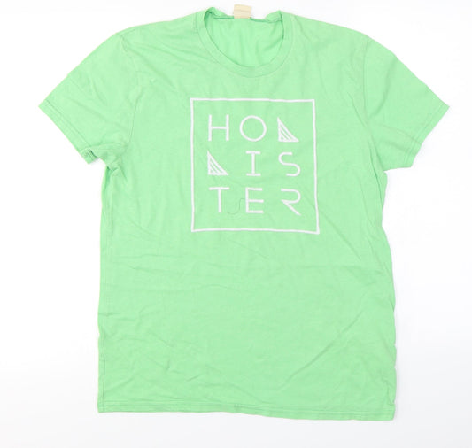 Hollister  Mens Green    T-Shirt Size S