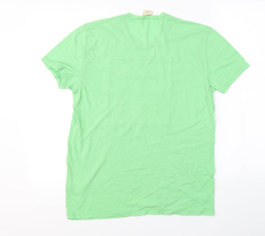 Hollister  Mens Green    T-Shirt Size S
