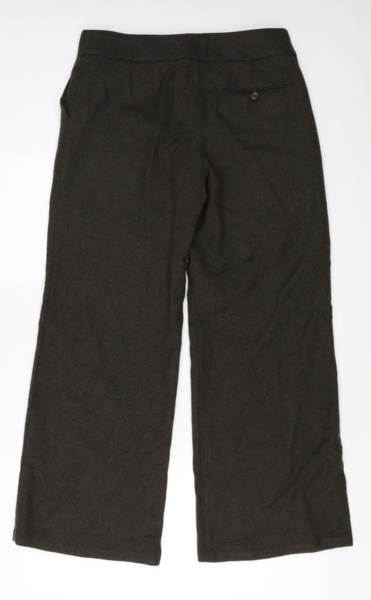Marks and Spencer Womens Brown Trousers Size 12 L26 in