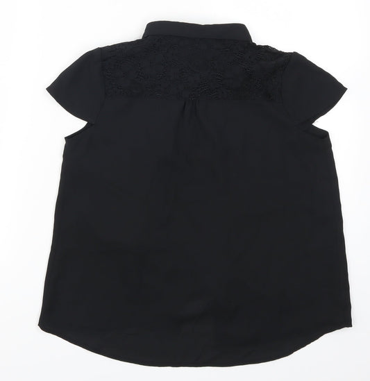 George Girls Black Basic Button-Up Size 11-12 Years