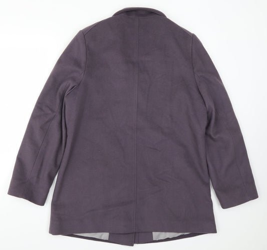 Marks and Spencer Womens Purple Overcoat Coat Size 14