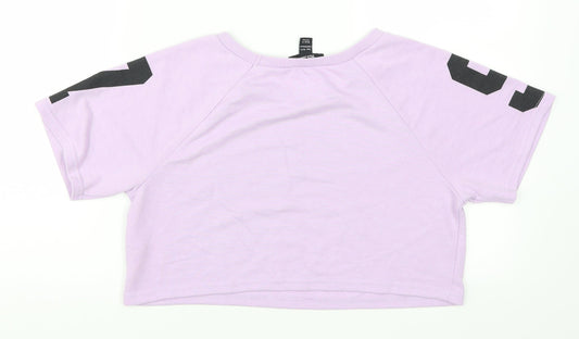 New Look Girls Purple Basic T-Shirt Size 10-11 Years - NYC