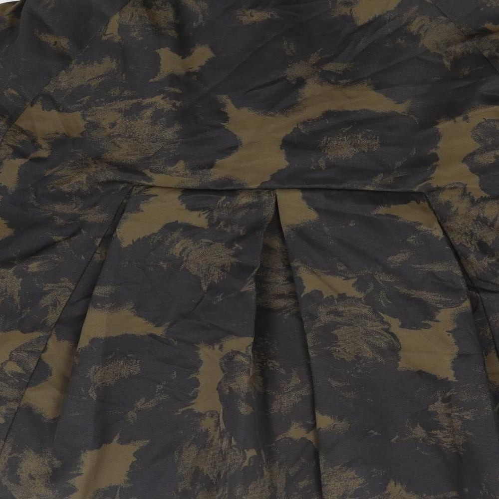 Cue Womens Brown Camouflage Jacket Coat Size 8