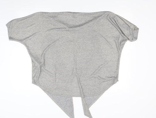 New Look Womens Silver Basic T-Shirt Size M