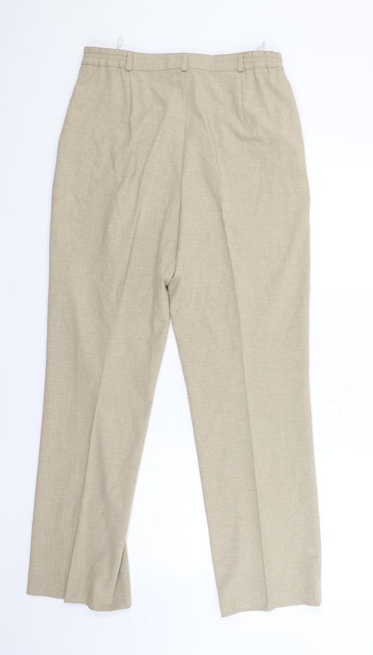 Blanchelle Womens Beige Trousers Size 14 L27 in