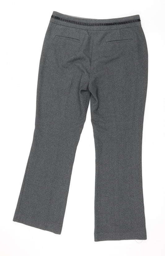 Per Una Womens Grey Trousers Size 12 L29 in