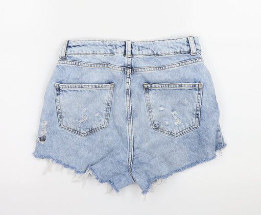 Denim & Co. Womens Blue Denim Hot Pants Shorts Size 6