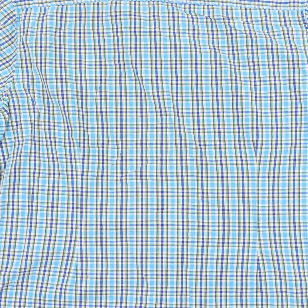 Burton Mens Blue Check Button-Up Size L