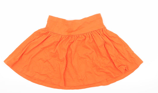 George Girls Orange Jersey Flare Skirt Size 12-13 Years