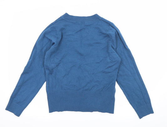 Papaya Womens Blue Knit Pullover Jumper Size 18