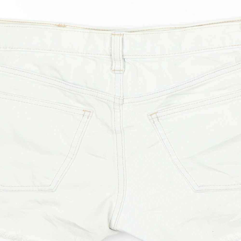 Gap Womens White Denim Hot Pants Shorts Size 24 in