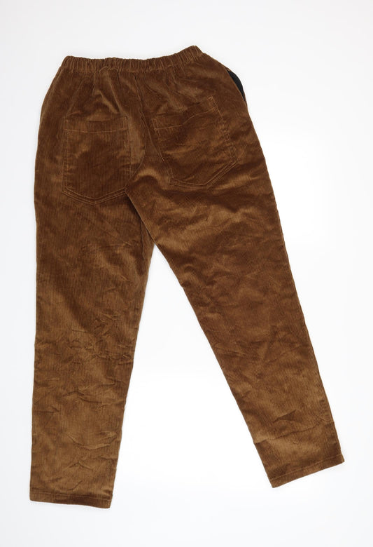 Preworn Womens Brown Canvas Trousers Size 32 in L31 in