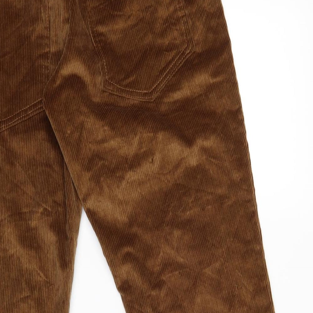 Preworn Womens Brown Canvas Trousers Size 32 in L31 in