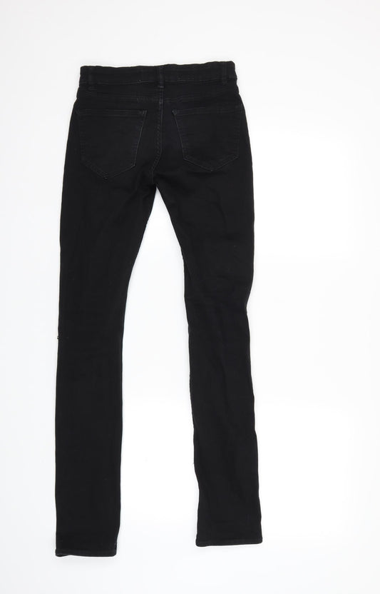 Dorothy Perkins Womens Black Denim Skinny Jeans Size 28 in L32.5 in