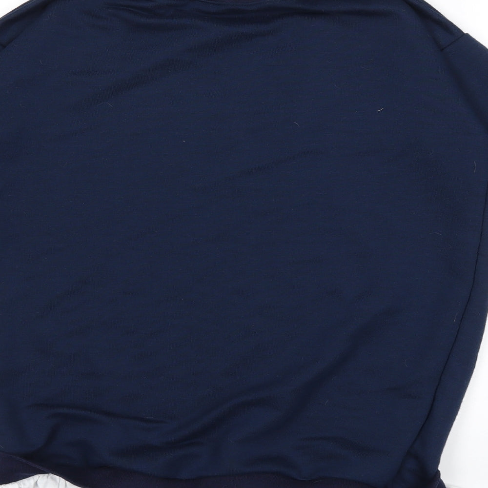 Daisy Street Womens Blue Pullover Sweatshirt Size 8